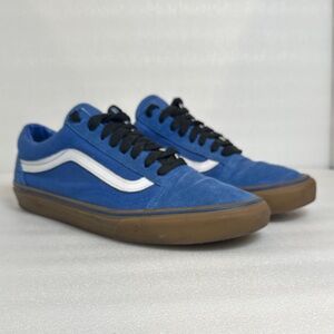 Vans Men's Blue and White Sneakers